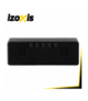 Budzik, zegar cyfrowy z kolorowym wyświetlaczem 34 LED, z temperaturą, zasilanie USB lub 3×AAA, elektroniczny, Izoxis 19048