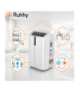 Klimatyzator przenośny z WiFi, 4w1, pobór mocy 1300W, 12000BTU/3500W, chłodzenie, ogrzewania z pompą ciepła, wentylacja i osuszanie, 35L/24h, 30m2, klasa A, Ruhhy 19115
