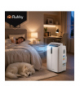 Klimatyzator przenośny z WiFi, 4w1, pobór mocy 1300W, 12000BTU/3500W, chłodzenie, ogrzewania z pompą ciepła, wentylacja i osuszanie, 35L/24h, 30m2, klasa A, Ruhhy 19115