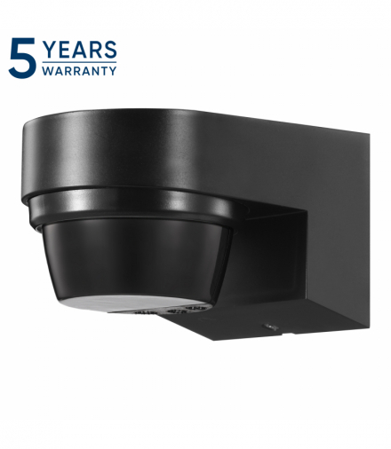 Czujnik ruchu 240°, IP65, 2000W, zasięg do 14m, średnica pola detekcji: do 28m czarny Orno OR-CR-289/B
