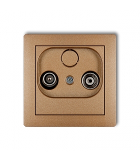 DECO Mechanizm gniazda abonenckiego RTV przelotowego 12dB Karlik 8DG12P