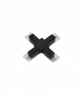 Łącznik typu X do systemu szynoprzewodowego 1-fazowego TEAR 1F CON-X B czarny Kanlux 45904