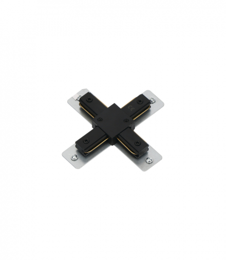 Łącznik typu X do systemu szynoprzewodowego 1-fazowego TEAR 1F CON-X B czarny Kanlux 45904