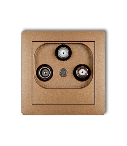 DECO Mechanizm gniazda abonenckiego RTV-SAT końcowego 1,5dB Karlik 8DGS