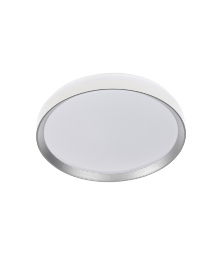Plafoniera ściemnialna LED LIXAN CCTDIM W/SR, 3 barwy światła, IP20, biały / srebrny Kanlux 46280