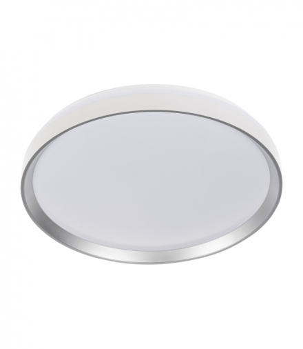 Plafoniera ściemnialna LED LIXAN XL CCTDIM W/SR, 3 barwy światła, IP20, biały / srebrny Kanlux 46282