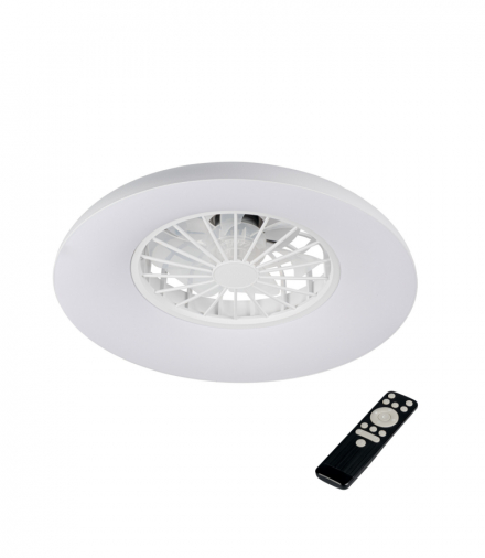Plafoniera, lampa z wentylatorem LED PLAVE PAN48 CCT+RGB W, lampowentylator, biały Kanlux 46370