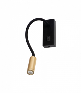 Oprawa ścienna LED TONIL II LED B/G czarny / złoty Kanlux 32519