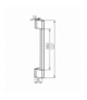 Oprawa elewacyjna YALTE D 12 12W CCT-B, 122.7cm, czarny Kanlux 45873