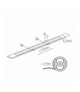 Taśma LED LCOBB 12VDC, 8W/m, 760lm/m, IP65, CW, 25m, Kanlux 39772