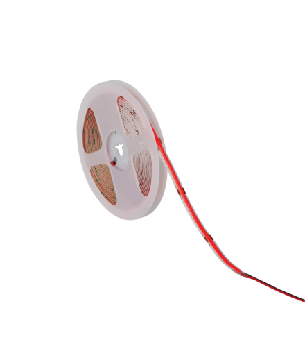 Taśma LED LCOB 24VDC, 10.5W/m, 190lm/m, IP65, R czerwony, 5m, Kanlux 39782