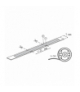 Taśma LED LCOB S 24VDC, 8W/m, 740lm/m, IP00, CW, 5m, Kanlux 39795