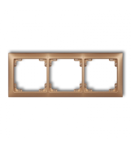 DECO Ramka uniwersalna potrójna z tworzywa DECO Soft Karlik 8DRSO-3