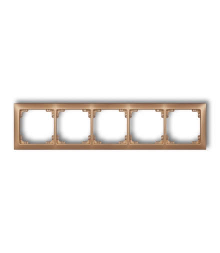 DECO Ramka uniwersalna pięciokrotna z tworzywa DECO Soft Karlik 8DRSO-5