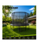 Trampolina ogrodowa duża z siatką i drabinką 366cm, 150kg, dla dzieci, Premium HQ Trizand 19118