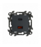 Ładowarka USB podwójna, IP20, grafitowy mat, 30W Simon 24 NEC2CAQ.01/38