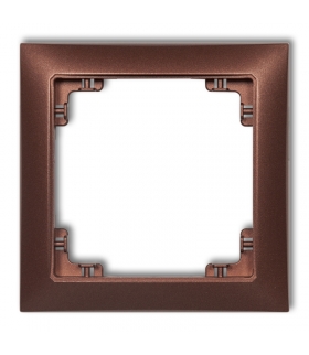 DECO Ramka uniwersalna pojedyncza z tworzywa DECO Soft Karlik 9DRSO-1
