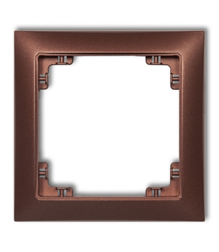 DECO Ramka uniwersalna pojedyncza z tworzywa DECO Soft Karlik 9DRSO-1