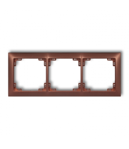 DECO Ramka uniwersalna potrójna z tworzywa DECO Soft Karlik 9DRSO-3