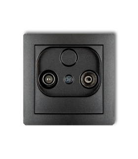 DECO Mechanizm gniazda abonenckiego RTV przelotowego 15dB Karlik 11DG15P