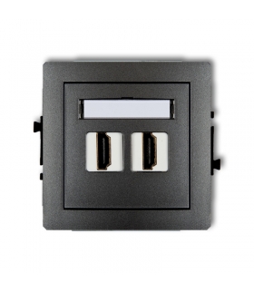DECO Mechanizm gniazda podwójnego HDMI Karlik 11DHDMI-2