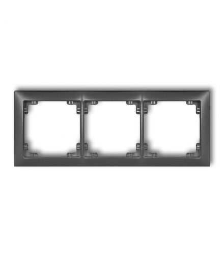DECO Ramka uniwersalna potrójna z tworzywa DECO Soft Karlik 11DRSO-3
