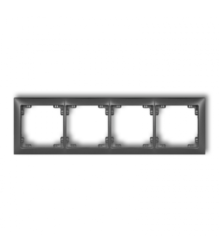 DECO Ramka uniwersalna poczwórna z tworzywa DECO Soft Karlik 11DRSO-4