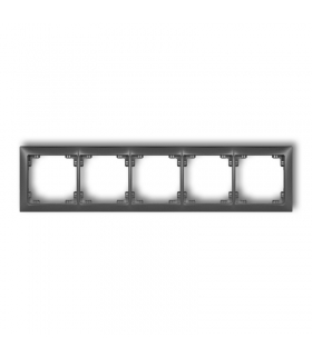 DECO Ramka uniwersalna pięciokrotna z tworzywa DECO Soft Karlik 11DRSO-5