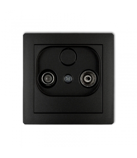 DECO Mechanizm gniazda abonenckiego RTV przelotowego 9dB Karlik 12DG9P