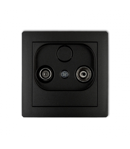 DECO Mechanizm gniazda abonenckiego RTV przelotowego 9dB Karlik 12DG9P