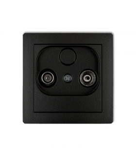 DECO Mechanizm gniazda abonenckiego RTV przelotowego 15dB Karlik 12DG15P