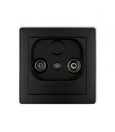 DECO Mechanizm gniazda abonenckiego RTV przelotowego 15dB Karlik 12DG15P