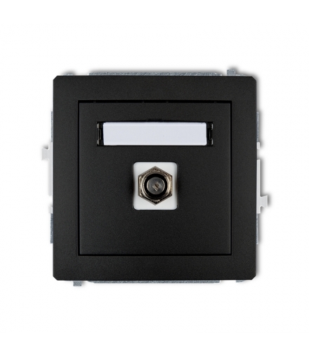 DECO Mechanizm gniazda antenowego pojedynczego typu F (SAT) pozłacany Karlik 12DGF-1.1