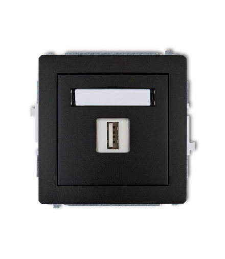 DECO Mechanizm gniazda pojedynczego USB A-A 2.0 Karlik 12DGUSB-1