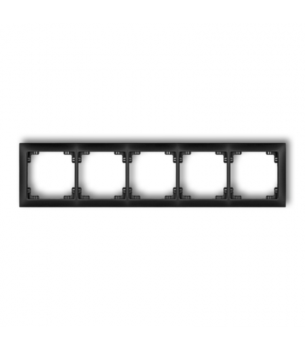 DECO Ramka uniwersalna pięciokrotna z tworzywa DECO Soft Karlik 12DRSO-5