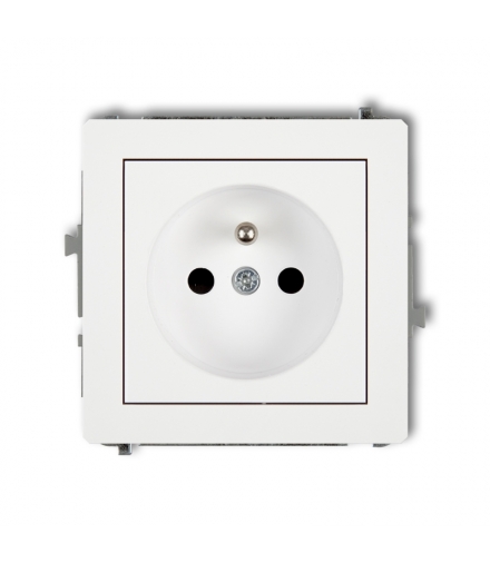 DECO Mechanizm gniazda pojedynczego z uziemieniem 2P+Z Karlik 25DGP-1z