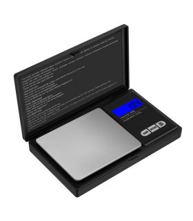 Waga kieszonkowa, precyzyjna, jubilerska, z podświetlanym wyświetlaczem LCD i klapką, tara, 200g, 0.01g, 12x8x2cm, Ruhhy 23508 19132
