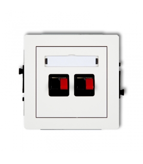 DECO Mechanizm gniazda głośnikowego podwójnego Karlik 25DGG-2