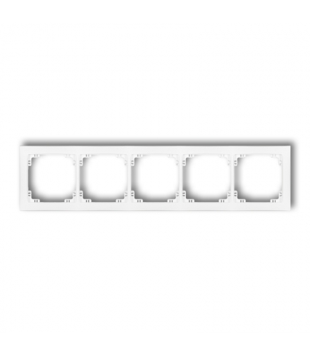 DECO Ramka uniwersalna pięciokrotna z tworzywa DECO Soft Karlik 25DRSO-5