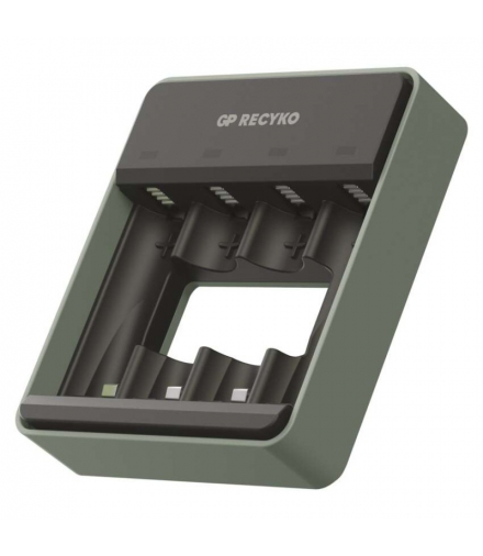 Inteligentna ładowarka GP NiMH, 4xAA, 4xAAA, Recyko Speed M453, Zasilanie USB-C 5V, 2A GP B534530