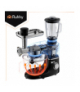 Robot kuchenny planetarny z blenderem 2200W, 3D Planetary Mixing System, multifunkcyjny, regulacja obrotów 6-stopniowa + PULSE, stalowa misa misa 6.2L + blender szklany 1.5L, maszynka do mięsa, Ruhhy 19134