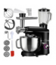 Robot kuchenny planetarny z blenderem 2200W, 3D Planetary Mixing System, multifunkcyjny, regulacja obrotów 6-stopniowa + PULSE, stalowa misa misa 6.2L + blender szklany 1.5L, maszynka do mięsa, Ruhhy 19134