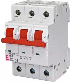 SV 340 ROZŁĄCZNIK IZOLACYJNY 40A 3P 3Z 3M 400V AC EVE