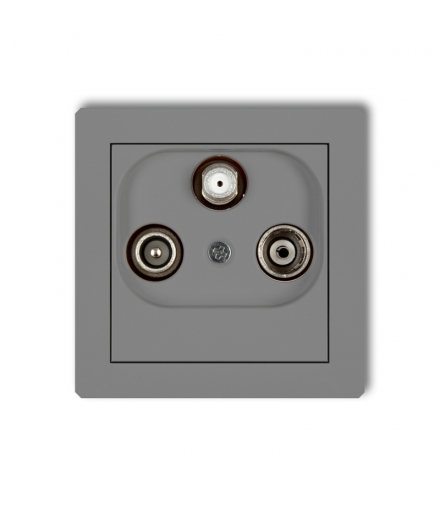 DECO Mechanizm gniazda abonenckiego RTV-SAT końcowego 1,5dB Karlik 27DGS