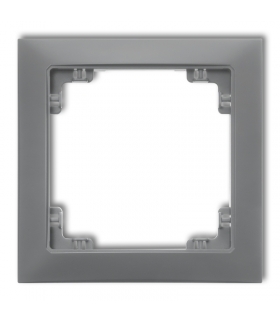 DECO Ramka uniwersalna pojedyncza z tworzywa DECO Soft Karlik 27DRSO-1