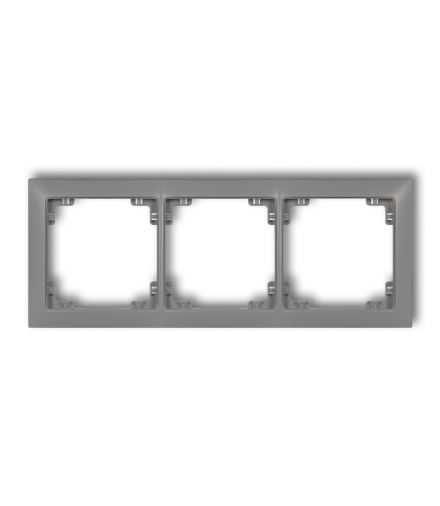 DECO Ramka uniwersalna potrójna z tworzywa DECO Soft Karlik 27DRSO-3