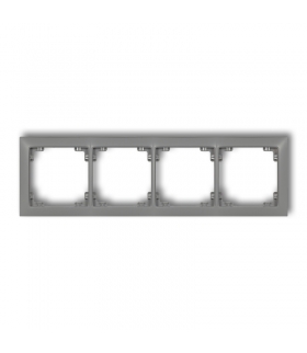 DECO Ramka uniwersalna poczwórna z tworzywa DECO Soft Karlik 27DRSO-4