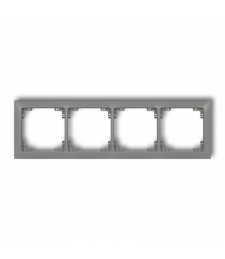 DECO Ramka uniwersalna poczwórna z tworzywa DECO Soft Karlik 27DRSO-4