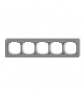 DECO Ramka uniwersalna pięciokrotna z tworzywa DECO Soft Karlik 27DRSO-5