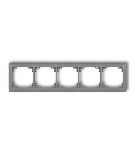 DECO Ramka uniwersalna pięciokrotna z tworzywa DECO Soft Karlik 27DRSO-5